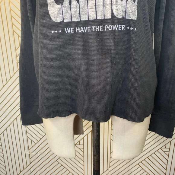 Anthropologie Sharlene Perkins Visions Of Change Top Graphic Thermal Size Small - Picture 6 of 11